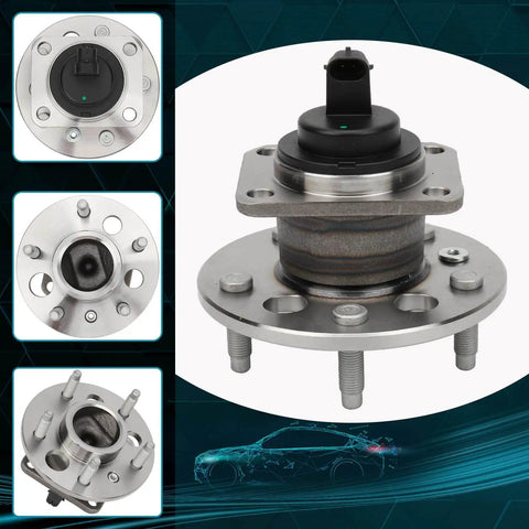 Rear Wheel Hub And Bearing Assemblies 512003x2 For Chevrolet Malibu Buick Cadillac Oldsmobile Pontiac 5-Bolt Pattern With ABS Sensor
