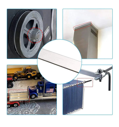 304 Stainless Steel Flat Bar 12 Inch By 2 Inch By 0.12 Inch HYGMPDAS for DIY projects and repairs with various applications shown