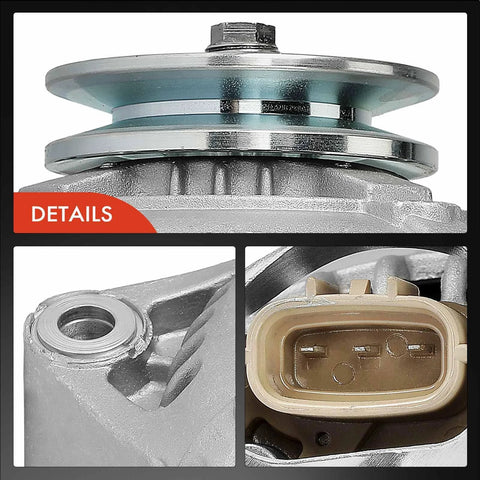 Close-up details of Alternator For Toyota 4Runner And Pickup 1993-1995 2.4L Auto Transmission 12V 70A With 1 Groove Pulley Clockwise Rotation