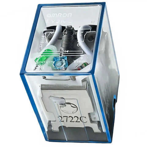 12V DC DPDT Power Relay With LED Indicator Beefy 10A At 250VAC Or 30VDC 8 Pin Plug In Base Ice Cube Housing