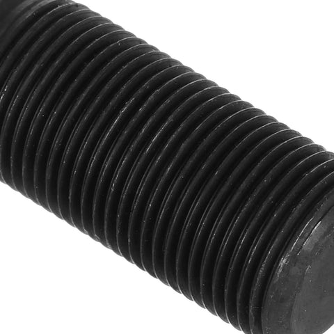 Close-up of threaded pull rod from Heavy Duty Hydraulic Punch Driver Kit With Pull Rod Lock Cap for manual hole knockout in metal sheets.