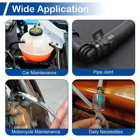 Sixty Pieces 8mm ID Spring Band Hose Clamps Pack For Five Sixteenth Inch ID Fuel Line Clamp in various applications