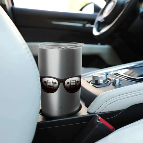 Insulated Stainless Steel Tumbler For Gym Sessions Dual Wall Keeps Drinks Hot Or Cold BPA Free Leak Proof Lid in car cup holder