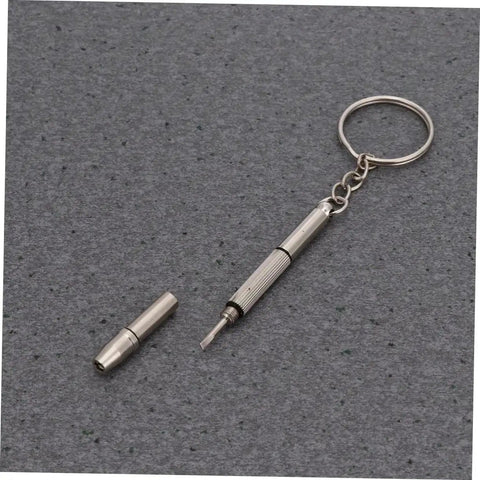 Keychain screwdriver from 1000 Piece Stainless Steel Miniature Screws Kit For Glasses Phones Watches And Eyewear With Screwdriver And Tweezers Included All In One Assorted Sizes Rust Resistant Easy Install Go To Repair Set