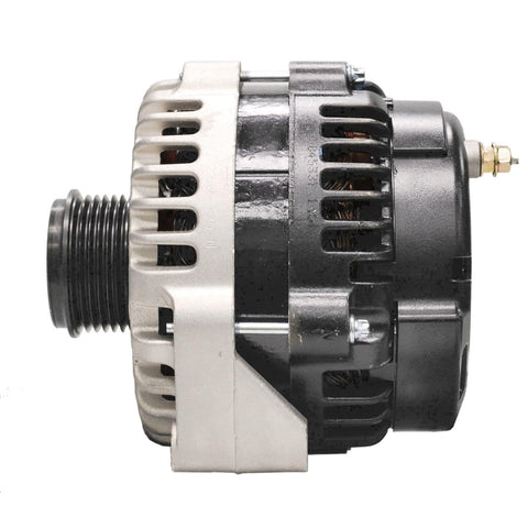 Side view of a Remanufactured Alternator 3342732A For Cars Built To Last With Beefed Up Bearings And High Temp Lubricant Plus Double Lip Seals