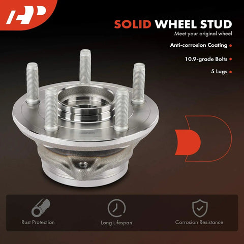 Front Wheel Bearing And Hub Assembly 5 Lug Fit For Jeep Grand Cherokee 2011-2021, Grand Cherokee WK 2022 And Dodge Durango 2011-2023