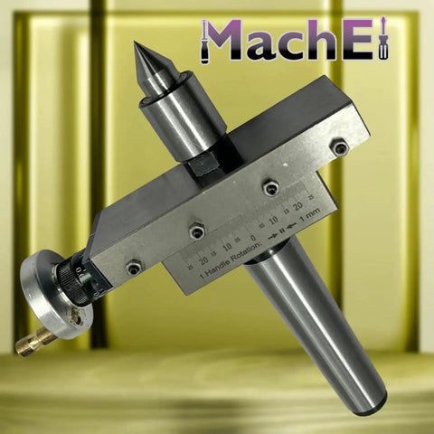Pro Grade Advanced Taper Turning Attachment With Revolving Live Center For Lathe Machines Morse Taper 3MT Metric Precision Tooling For Accurate Tapers And Conical Shapes