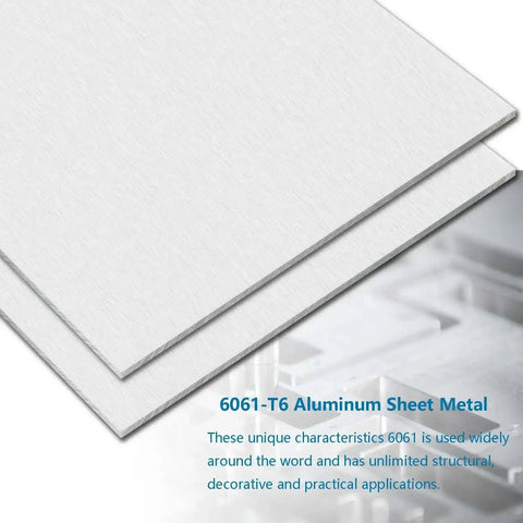One Quarter Inch Thick 6061 Aluminum Sheet 6X12 Inch With Protective Film Built Tough For Crafting Base Plates Structural Framing Auto Repair