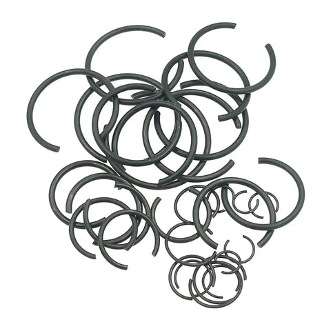 300 Piece Metric Round Wire Internal Snap Ring Assortment Kit In Carbon Spring Steel With Black Finish Includes 14 Bore Sizes From 7mm To 30mm