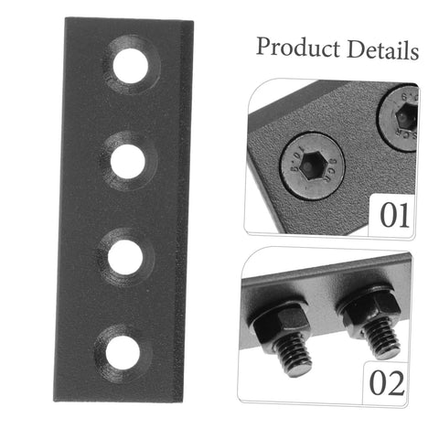 Barn Door Hardware Kit With Track And Connecting Brace For Sliding Gate System Metal Joint Plate And Smooth Rail Connector