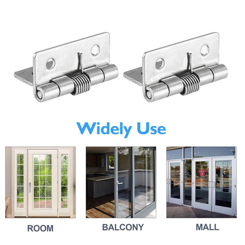 Luomorgo 4-piece stainless steel spring-loaded cabinet hinges, 1.5 inch, self-closing