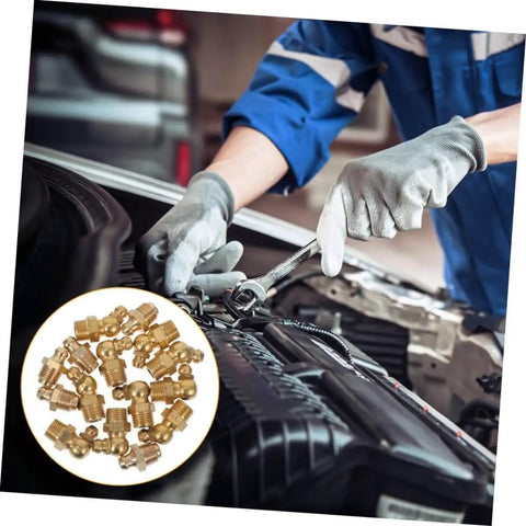 Go To Tough Grease Fitting All In One Kit With Straight 45 Degree And 90 Degree Nozzles For Automotive Use in engine maintenance