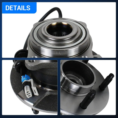 Rear Wheel Bearing And Hub Assembly 5 Lug With ABS Compatible With Chevy Equinox 2005 2006 Pontiac Torrent 2006 Saturn Vue 2002 2007