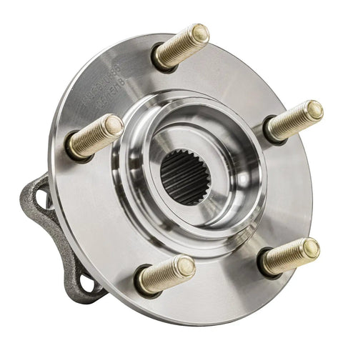 AWD Rear Wheel Bearing And Hub Assembly With ABS For 2008 Through 2015 Mitsubishi Lancer And 2007 Through 2013 Outlander 5 Lug Vehicles Direct Fit Replacement OEM Quality Durable Performance front view
