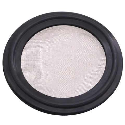 Sanitary gasket, DERNORD 1.5 in FKM with stainless screen for Tri Clamp Clover, 150 mesh