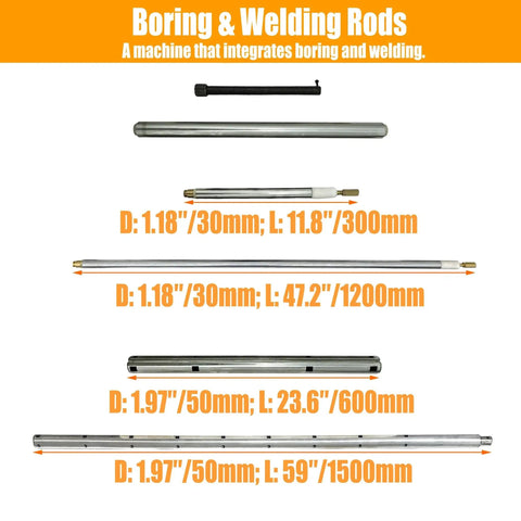 Boring and welding rods for 2 In 1 Portable Line Boring And Welding Machine For Excavators, Automatic Bore Welder Tool, Hole Repair