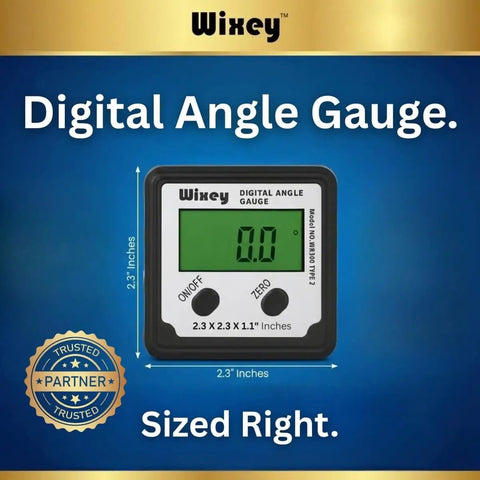 Digital Angle Gauge And Finder For Table Saw And Miter Saw With Magnetic Backlight Ultra Precise 0.1 Degree Resolution