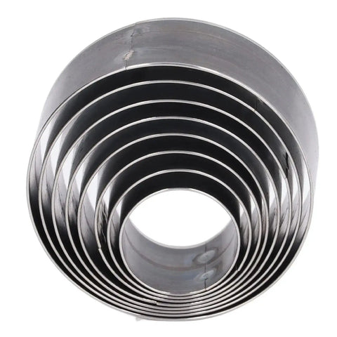 8 Piece Precision Alloy Steel Leather Punch Tool Set With Round Dies 25mm To 60mm And Pointed Tips For DIY Crafters