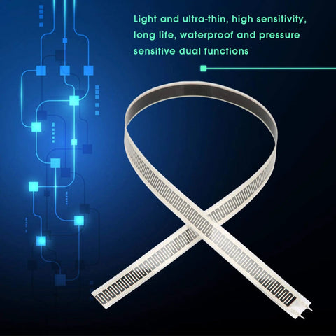 SF15-600 thin-film pressure sensor flex, 10 kg force-sensing resistor band, white flexible strip