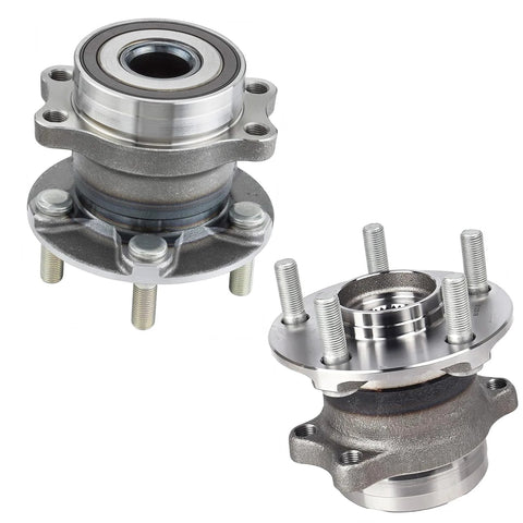 Two Pack Rear Wheel Bearing And Hub Assembly With Five Lug 512518 For Forester Crosstrek Impreza And XV Crosstrek Low Runout OE Direct Fit