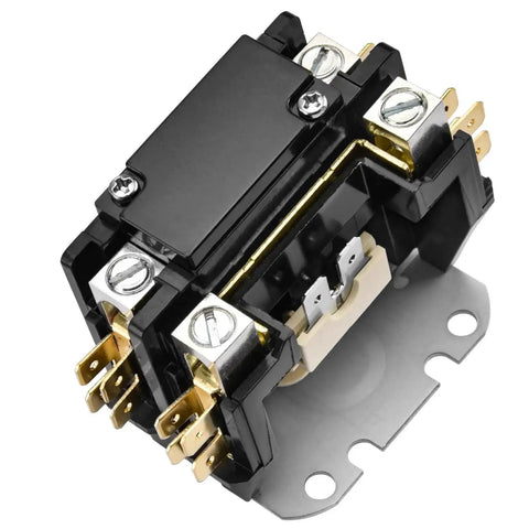 40 Amp 1 Pole Definite Purpose Contactor With 24V AC Coil Heavy Duty HVAC Replacement For C140A Models UL Listed