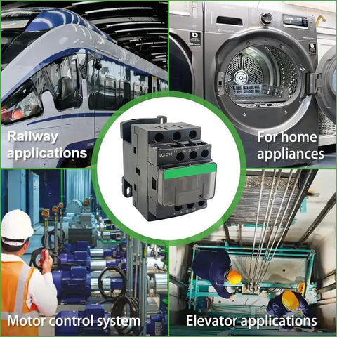 3 Pole Non-Reversing Contactor, 18A, 120 VAC Coil, 1 NO 1 NC Auxiliary Contacts, for industrial applications and reliable power switching