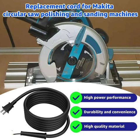 Heavy Duty Replacement Power Cord 664463-0 2X14X8 SJ for Circular Saws, Polishers and Sanders Universal Fit Easy Swap Durable Cord