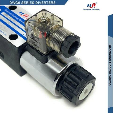 Heavy Duty 12V DC Hydraulic Directional Control Valve Solenoid NG6 Size 6, 3 Position, 4 Way, Electric Spool