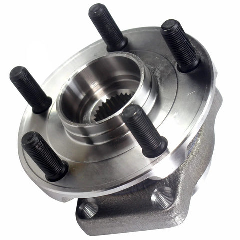 Front Wheel Bearing And Hub Assembly For Subaru Crosstrek Forester Impreza And XV Crosstrek With Five Lug Heavy Duty Design Low Runout And Noise Reduction, top view