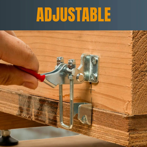 Heavy Duty Toggle Clamp With Adjustable U Bolt, 400 Lbs Holding Capacity, Anti Slip Hand Grip, Included U Bolt 40323