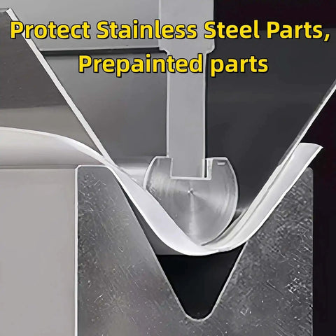 Urethane Die Protection Film For Press Brake Bending 4 Inch Wide 0.012 Inch Thick 100 Foot Roll used in metal forming