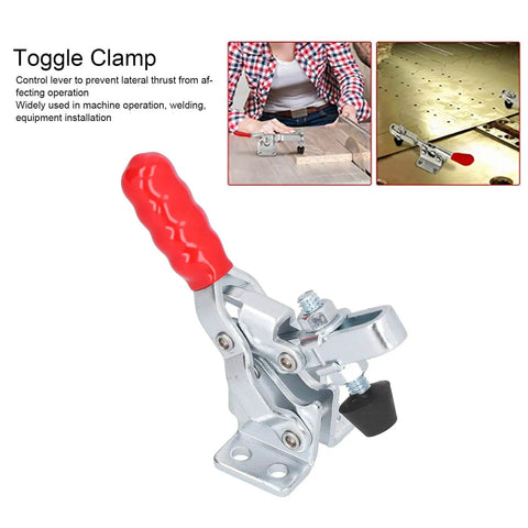 Heavy Duty Toggle Clamp With 330.7 Lb Holding Capacity, Quick Release Hold Down Clamp For Woodworking Jigs And Fixtures
