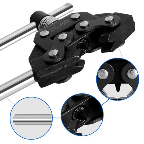 Close-up of Chain Breaker Tool For 25 35 40 41 50 320 410 415 420 520 525 530 Roller Chains Detacher and Cutter