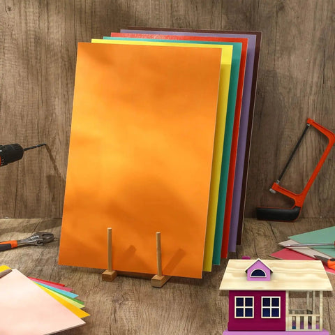 Vibrant Colored Plywood Sheets Bundle, 18 Sheets, 18 X 12 Inches, One Eighth Inch Thick, Great For Laser Cutting And Engraving, DIY Crafts And Architectural Model Making, Geelin