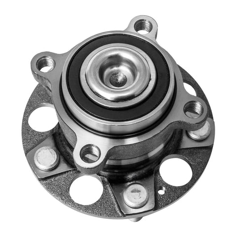 Top view of Plug And Play Wheel Hub And Bearing Assembly Pair For Acura TSX And Honda Accord 5 Lug Left Or Right, OEM Grade Replacement