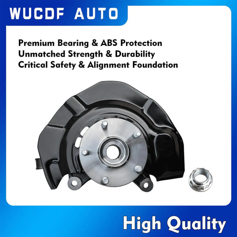 Front Left And Right Steering Knuckle Wheel Bearing Hub Assembly For Toyota Camry 3.5L V6 2007 2011 And Lexus ES350 2007 2012 OE Substitute Replaces LK043 LK044 686 260 686 261 front view