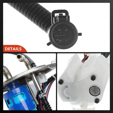 Close-up of Electric Fuel Pump Module Assembly With Sending Unit Fits Ford F250 F350 F450 Super Duty 2008 2009 2010 5.4L 6.8L