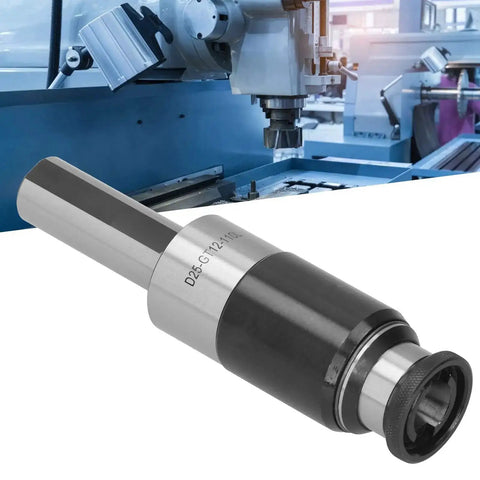Beefed Up Heavy Duty GT12 Collet Chuck Holder With Straight Shank Tapping Tool Overload Protection for CNC Lathe in high carbon steel.