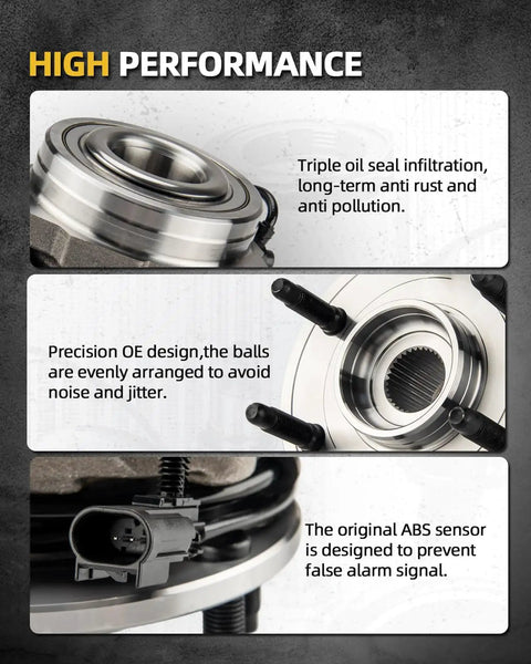 Front Wheel Bearing Hub Assembly For Subaru Outback Legacy Forester Impreza And XV Crosstrek 2005-2014 5 Lug With ABS Encoder