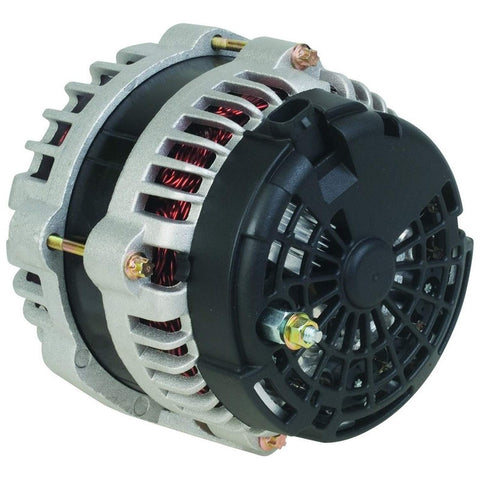 Alternator 8301 Replacement For Chevrolet Cadillac GMC Hummer V6 V8 2007 Through 2014 Fits 15093928 15857608 shown side view