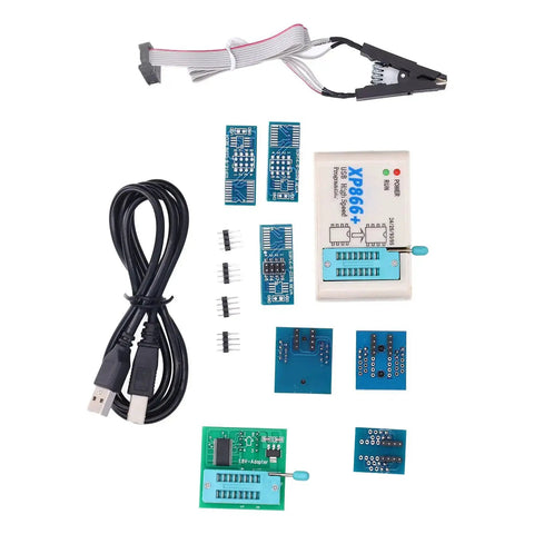 Pro Grade High Speed USB SPI Flash Programmer Kit for BIOS Chips and EEPROMs XP866 Universal Programmer components layout