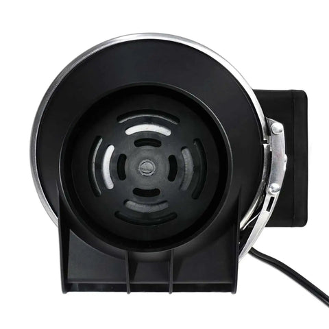 Front view of Powerful 3 Inch Duct Fan with Speed Controller Delivers Up To 200 Cubic Meters Per Hour Airflow for quick exhaust