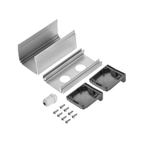 Two Hole 16mm Aluminum Switch Button Station Box With PG7 Cable Gland And Mounting Base, Durable Enclosure For Control Panels, Easy Wiring