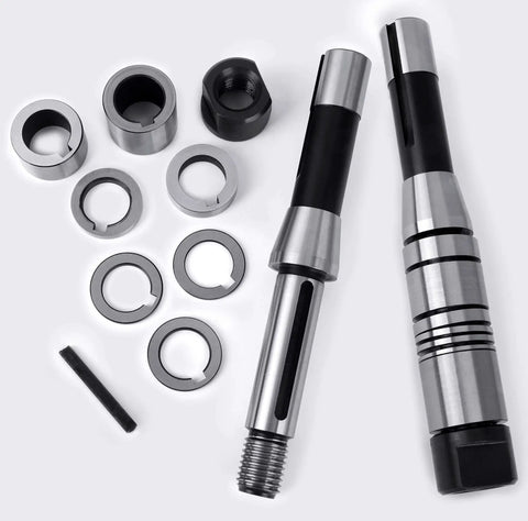 Beefy Gear Cutter Set For Lathe And CNC Mills DP16 Involute With 14.5 Degree Bore 22 R8 Shank Milling Arbor Holder shown.