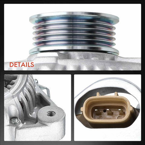 Detailed view of Alternator For Toyota Camry And Solara 1997 To 2001 2.2L 80A 12V CW 5 Groove Pulley Replacement High Output Auto Part