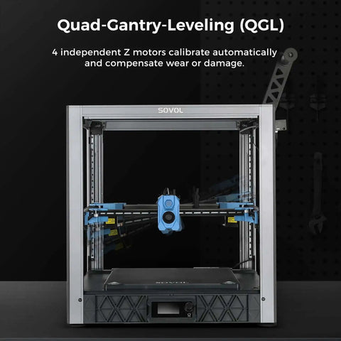 Voron 2.4 Inspired Open Source Core XY 3D Printer with Beast Mode 700mm/s, showcasing quad Z motors and auto-leveling feature.