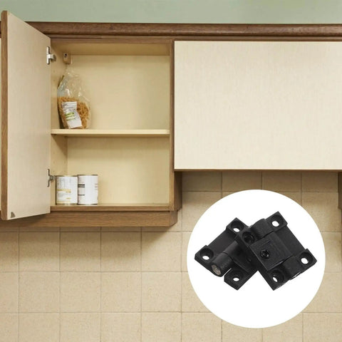 Adjustable Black Plastic Cabinet Door Hinges 90 Degree Folding With Torque Positioning For Kitchen Cabinets Closets And Office Desks 1 Pair Durable Anneome