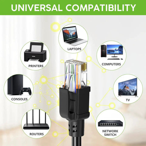 Outdoor Cat6 Ethernet Cable 200 Ft 24 AWG Copper, 550MHz Direct Burial Waterproof, compatible with routers and computers