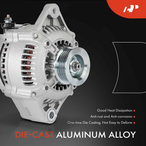 Alternator For Toyota Tacoma And T100 1994-1996 12V 60A With 5 Groove Pulley Clockwise Rotation Drop In Direct Fit Replaces 1012110530