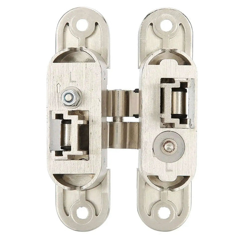 Heavy Duty 3D Zinc Alloy Door Hinge With Nylon Pad for folding doors, cabinets, wardrobes; shows hinge mechanism and construction details.
